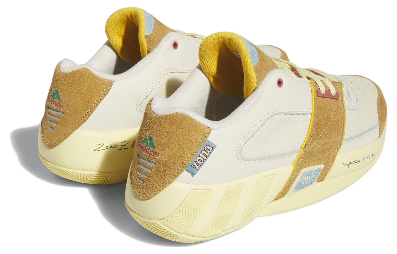 Ретро баскетбольные кроссовки adidas Agent Gil Restomod White Yellow - изображение 4