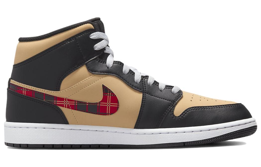 Ретро баскетбольные кроссовки Jordan Air Jordan 1 Mid "Tartan Swoosh" - изображение 2
