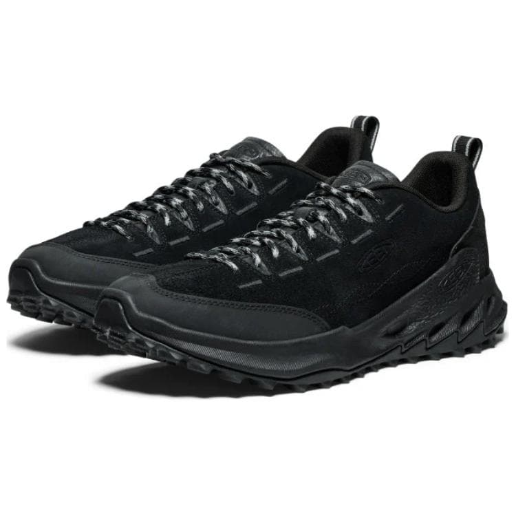 Кроссовки Keen Jasper Zionic противоскользящая устойчивая к истиранию дышащая низкий верх походная обувь мужская черная - изображение 3