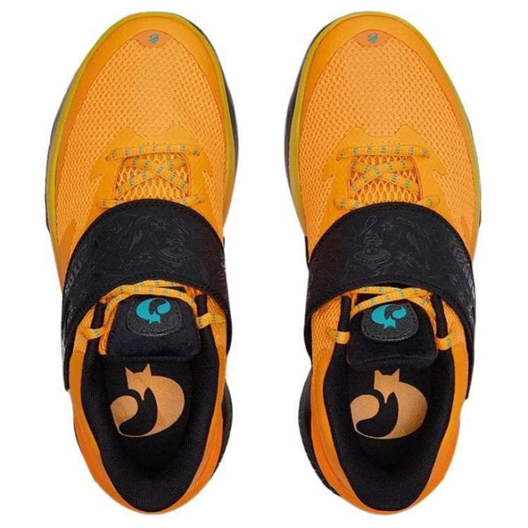 Кроссовки для баскетбола Under Armour Curry Fox 1 Противоскользящие Низкие Баскетбольные Кроссовки Мужские Желто-черные - изображение 4