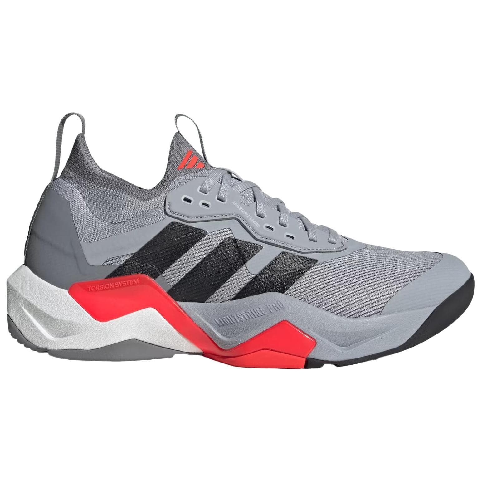 Кроссовки для спортзала Adidas Rapidmove Adv 2 Противоскользящие Устойчивые к истиранию Низкие Кроссовки для тренировок Мужские Серебристо-Серые - изображение 2