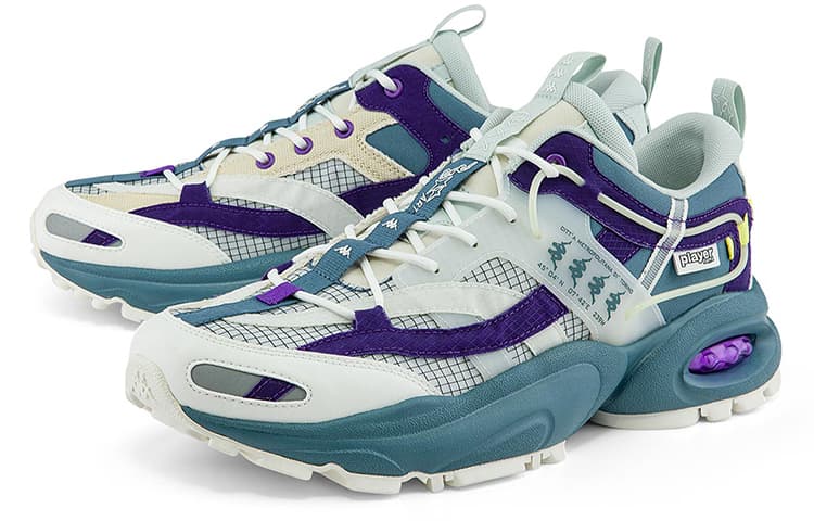 Кроссовки Kappa Retro Low Blue Purple White - изображение 3