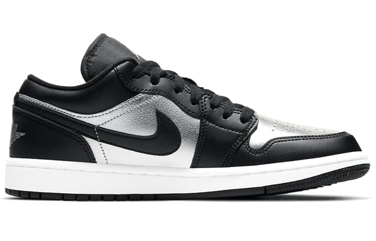 Ретро баскетбольные кроссовки Jordan Air Jordan 1 Low "Silver Toe" - изображение 2