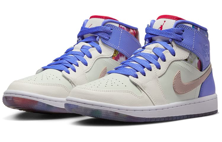 Ретро баскетбольные кроссовки Jordan Air Jordan 1 Mid Valentine's Day Purple — фото 2