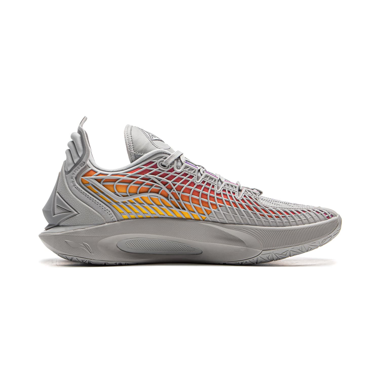 Кроссовки для баскетбола Li NING JB3 Low Топ Баскетбольные кроссовки Мужской Серый красный - изображение 2
