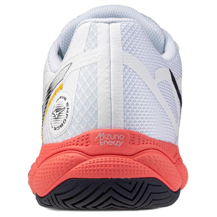 Кроссовки для тенниса Mizuno WAVE ENFORCE COURT Мегалодон Амортизация Износостойкие Теннисные Кроссовки Унисекс Белые - изображение 4