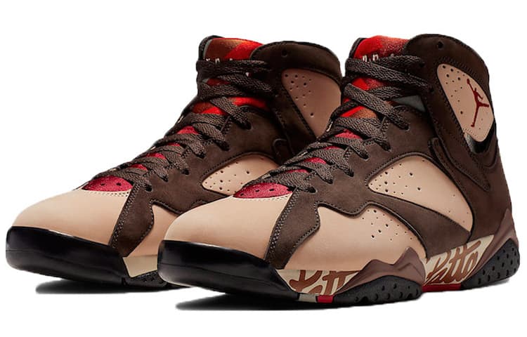 Ретро баскетбольные кроссовки Patta x Air Jordan 7 OG SP - изображение 3