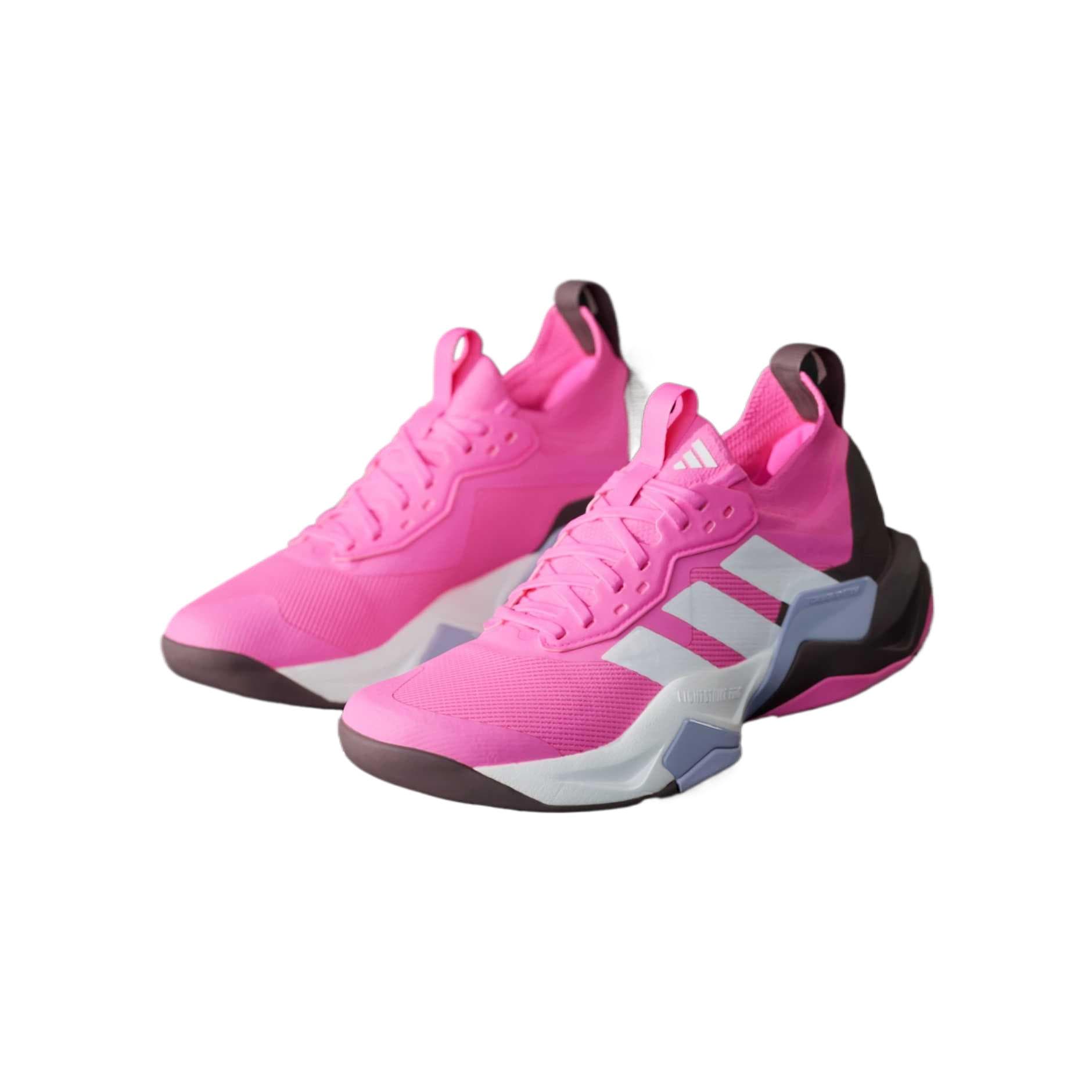 Кроссовки для спортзала Adidas Rapidmove Adv 2 противоскользящие низкие кроссовки для тренировок женские розовые - изображение 3