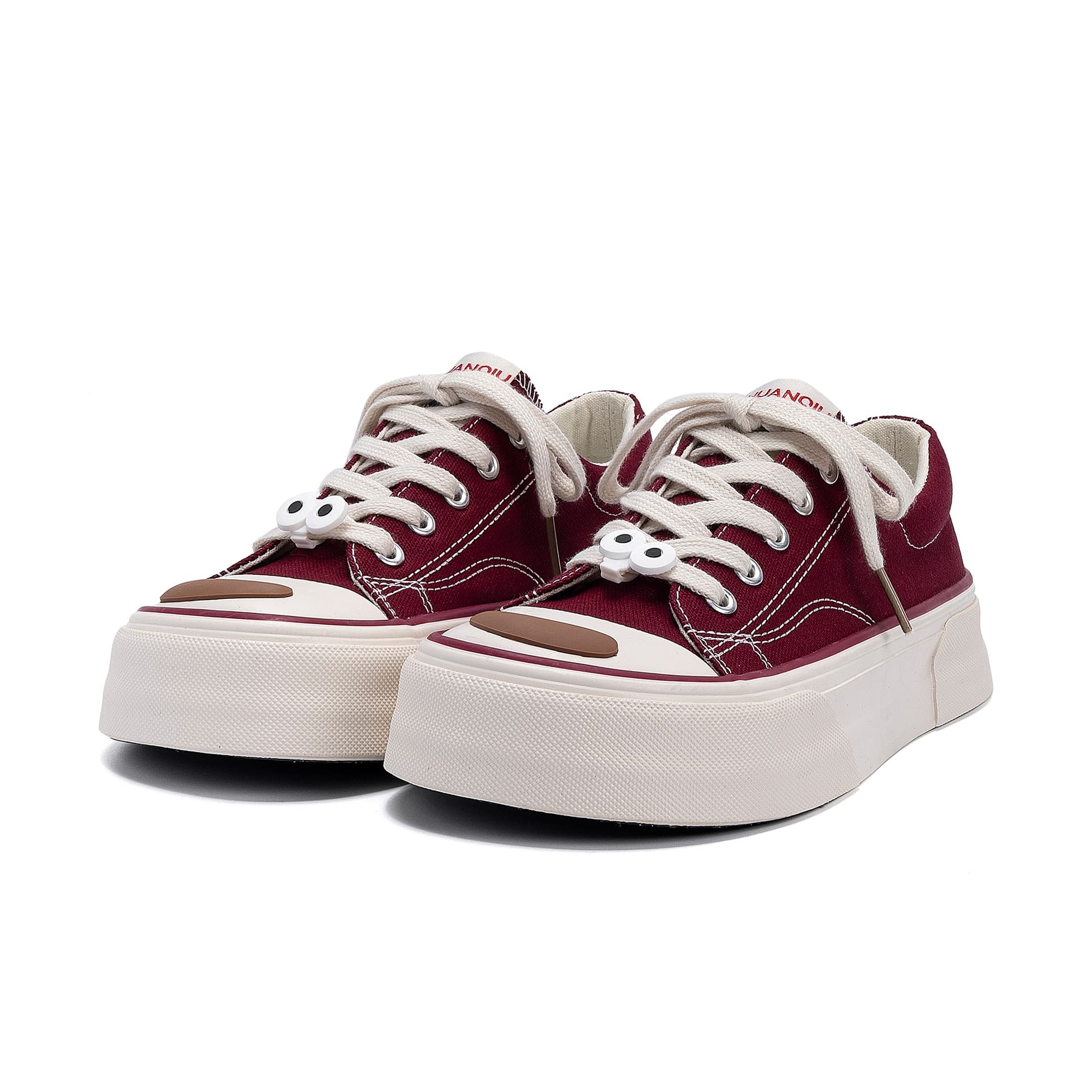 Кеды HUANQIU Износостойкие Легкие Износостойкие и Низкие Кеды Женские Красные - изображение 3