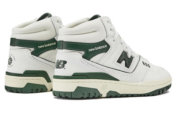 Ретро баскетбольные кроссовки AIME LEON DORE x New Balance 650 White Green - изображение 4