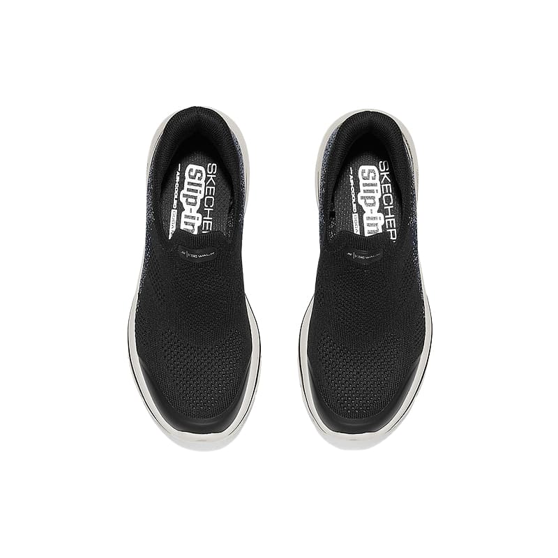 Кроссовки Skechers Устойчивая к истиранию низкая женская обувь для ходьбы черная - изображение 3