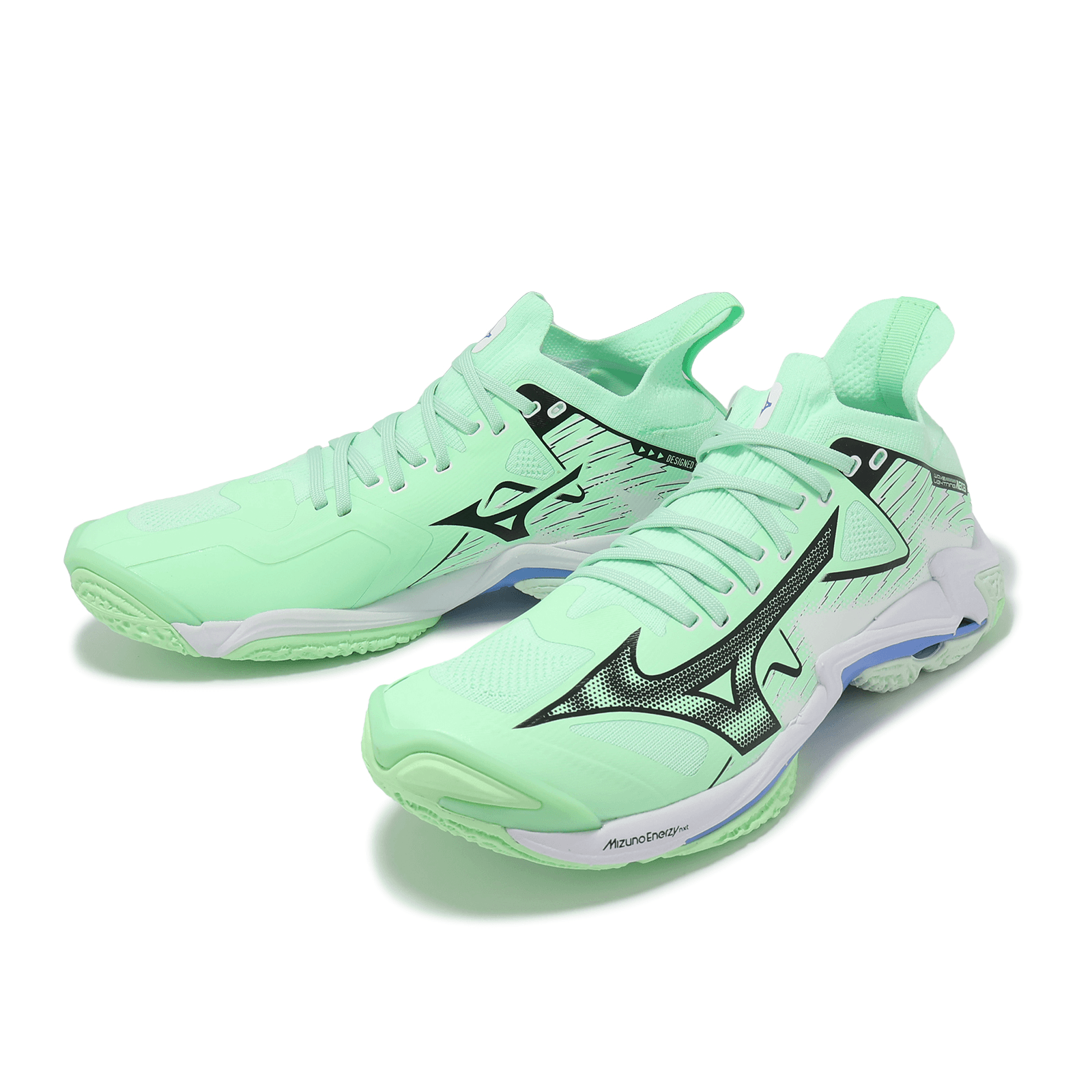 Кроссовки для спортзала Mizuno WAVE LIGHTNING NEO 3 Удобные противоскользящие и устойчивые к истиранию кроссовки с низким верхом для тренировок - изображение 2