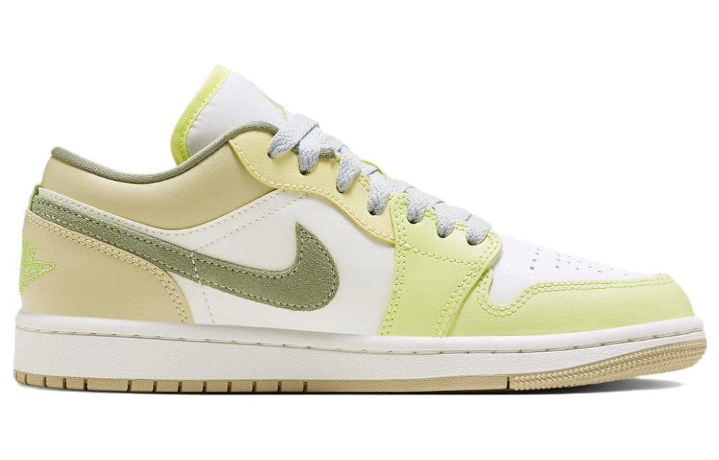 Ретро баскетбольные кроссовки Jordan Air Jordan 1 Low Green White - изображение 2