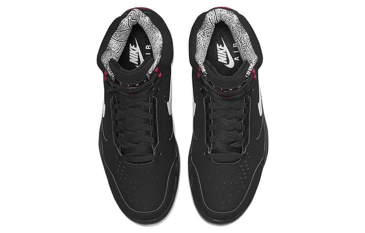 Кроссовки для баскетбола Nike Air Flight Lite Mid Black White - изображение 4