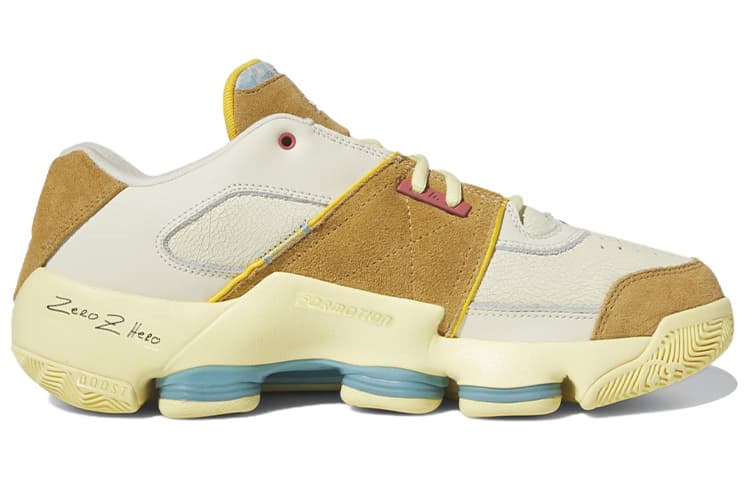 Ретро баскетбольные кроссовки adidas Agent Gil Restomod White Yellow - изображение 2