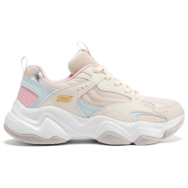 Кроссовки Skechers Bobs Устойчивые к истиранию Дышащие Легкие Низкие Кроссовки Женские Бежево-Синие - изображение 2