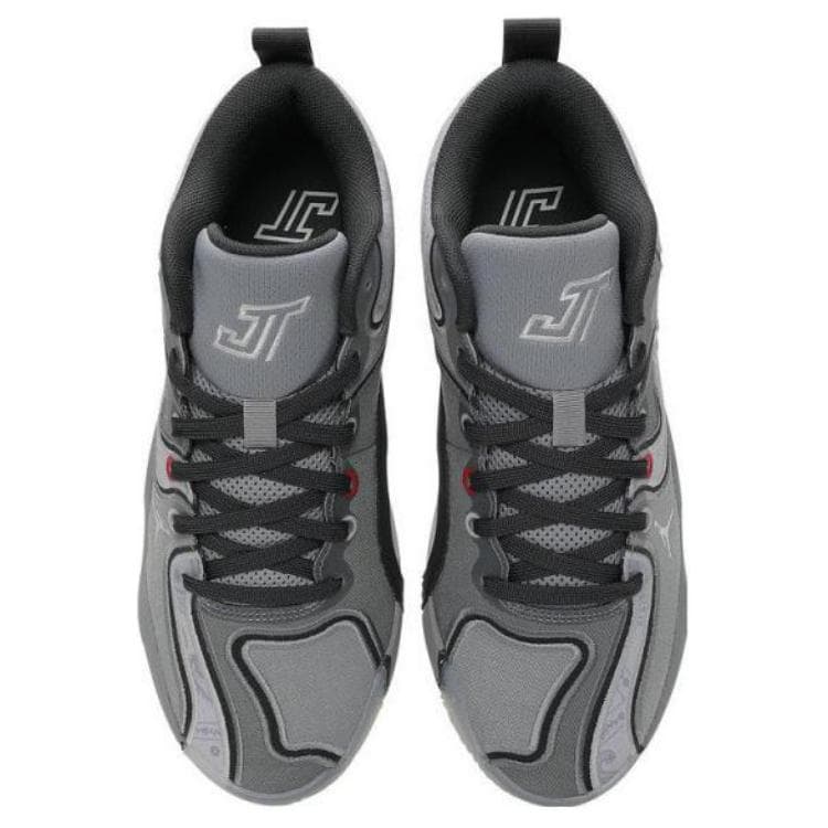 Кроссовки для баскетбола Jordan x Tatum 3 Баскетбольные кроссовки мид-топ мужские серые противоскользящие износостойкие - изображение 3