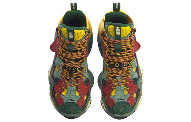 Ретро баскетбольные кроссовки Li-Ning Retro High-Top Basketball Shoes Gulf Green - изображение 4
