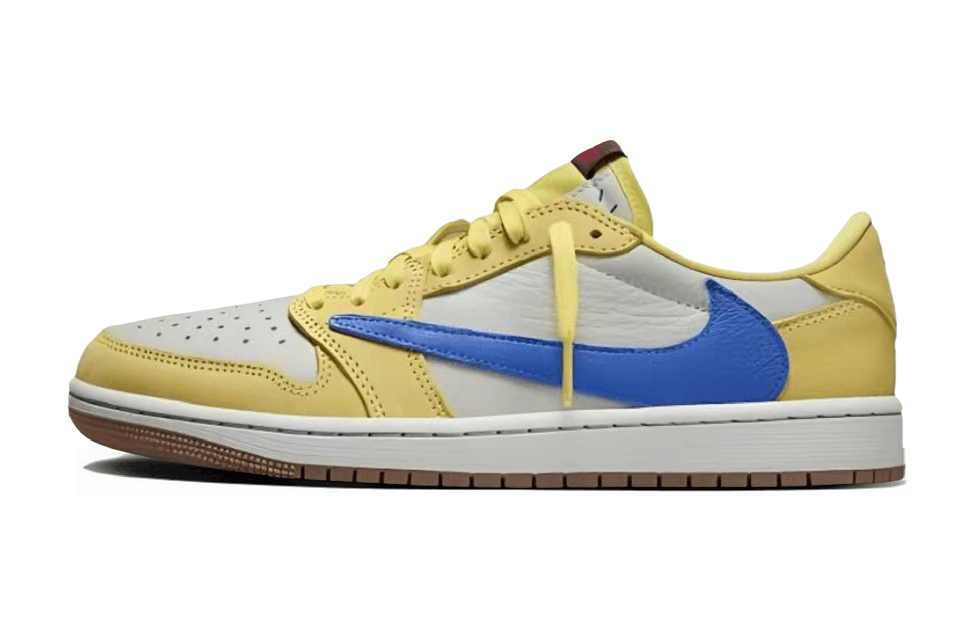 Ретро баскетбольные кроссовки Travis Scott x Jordan Air Jordan 1 Low Green - изображение 5