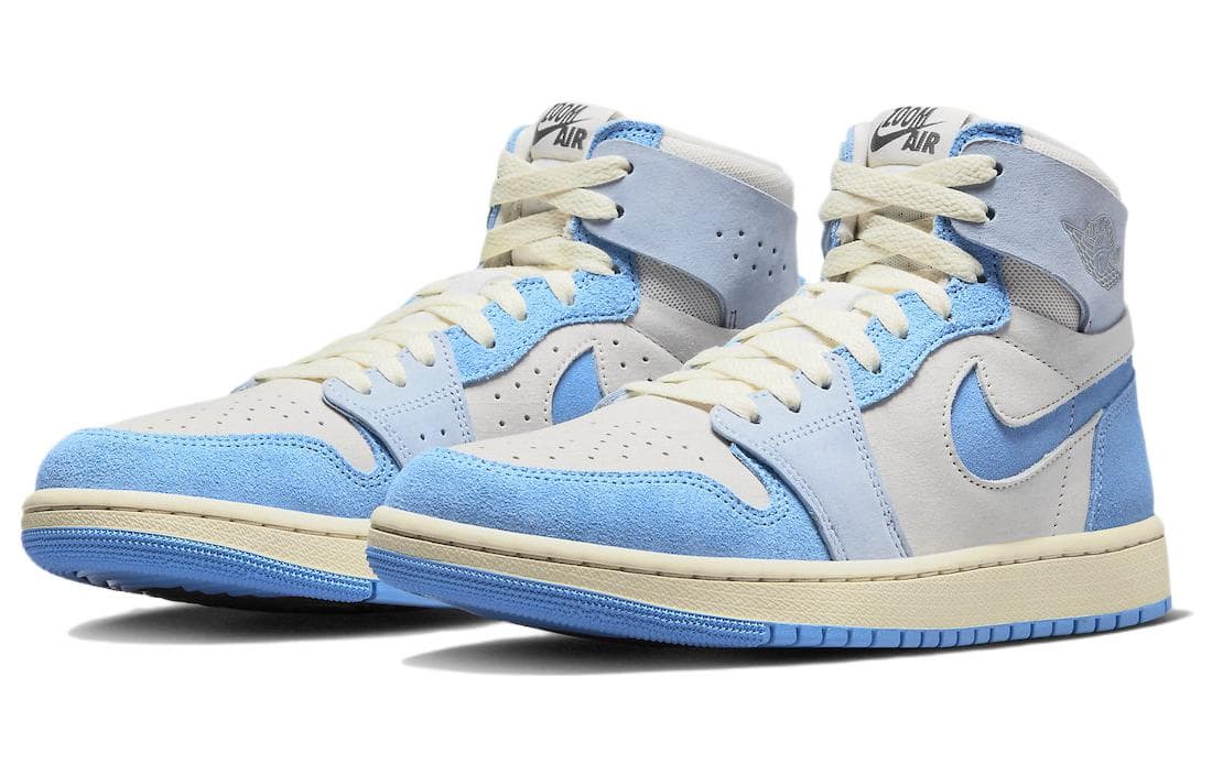 Ретро баскетбольные кроссовки Jordan Air Jordan 1 High Zoom CMFT 2 "University Blue" - изображение 3