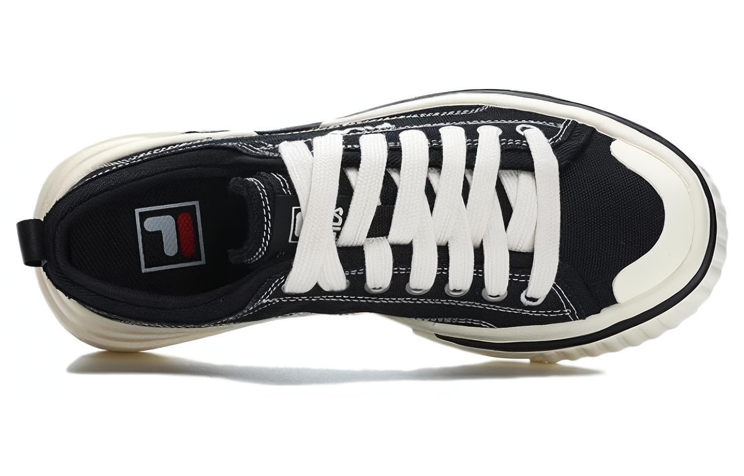 Кеды FILA Low Top Canvas Sneakers White Black - изображение 3