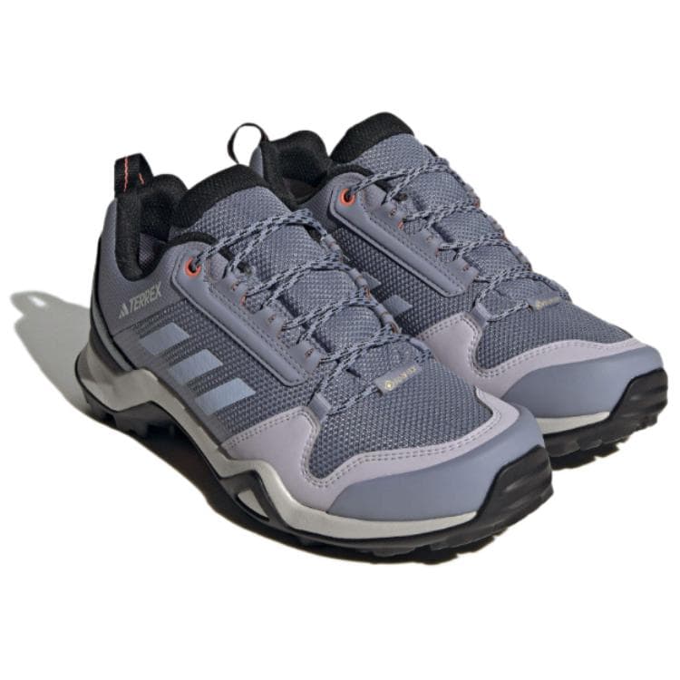 Кроссовки Adidas TERREX AX3 GTX Удобная Устойчивая к истиранию Дышащая Отводящая влагу Низкий Верх Походная Обувь Женская Серый - изображение 3