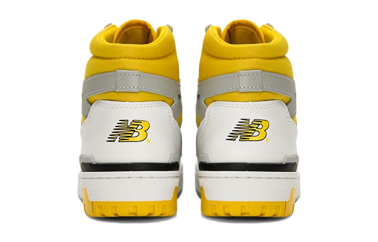 Ретро баскетбольные кроссовки New Balance 650R White Yellow - изображение 4