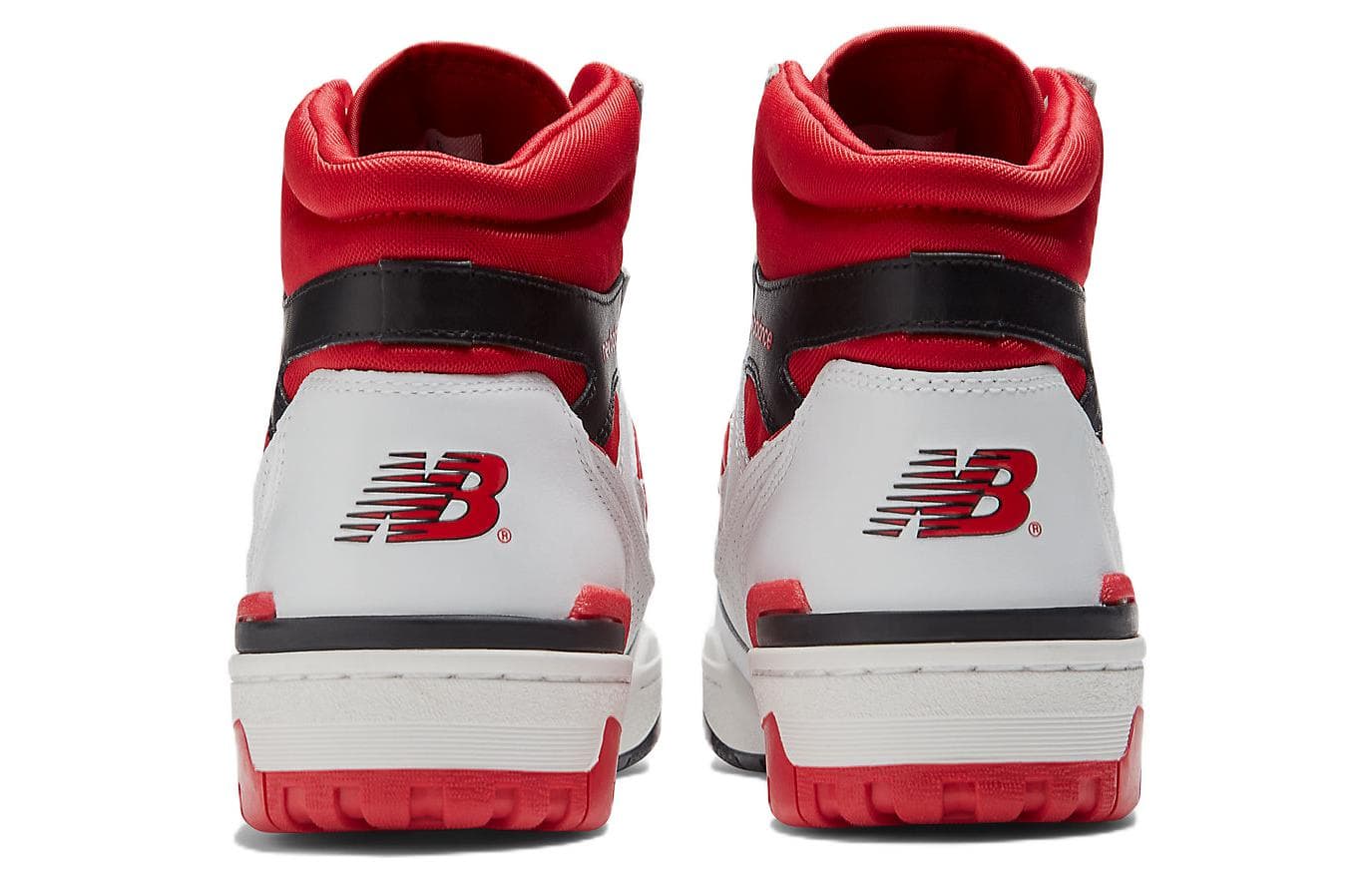 Ретро баскетбольные кроссовки New Balance 650 White Red - изображение 5