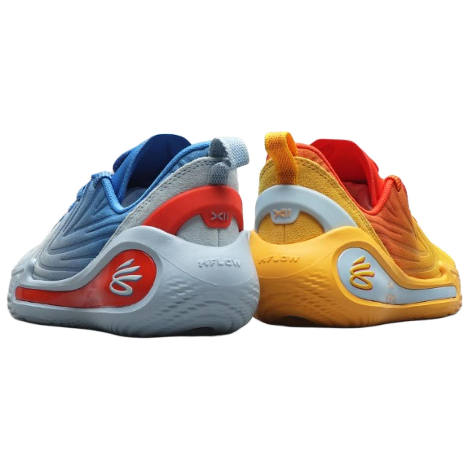 Кроссовки для баскетбола Under Armour Curry 12 противоскользящие устойчивые к истиранию низкие баскетбольные кроссовки унисекс синий желтый - изображение 4