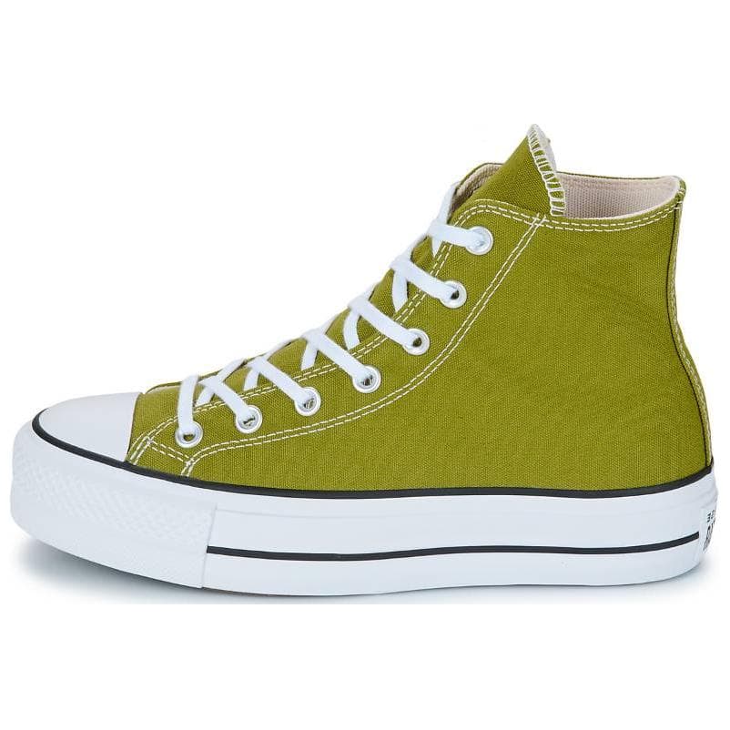 Кеды Converse Chuck Taylor All Star Lift Устойчивые к истиранию высокие кеды женские зеленые - изображение 1
