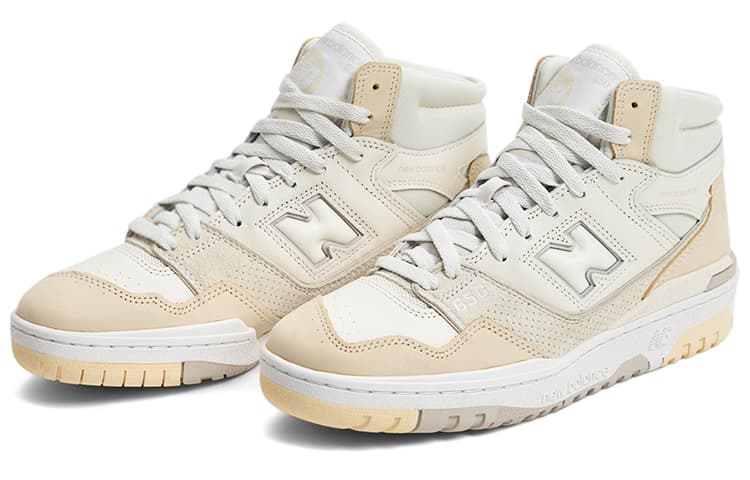 Ретро баскетбольные кроссовки New Balance 650 Beige - изображение 3