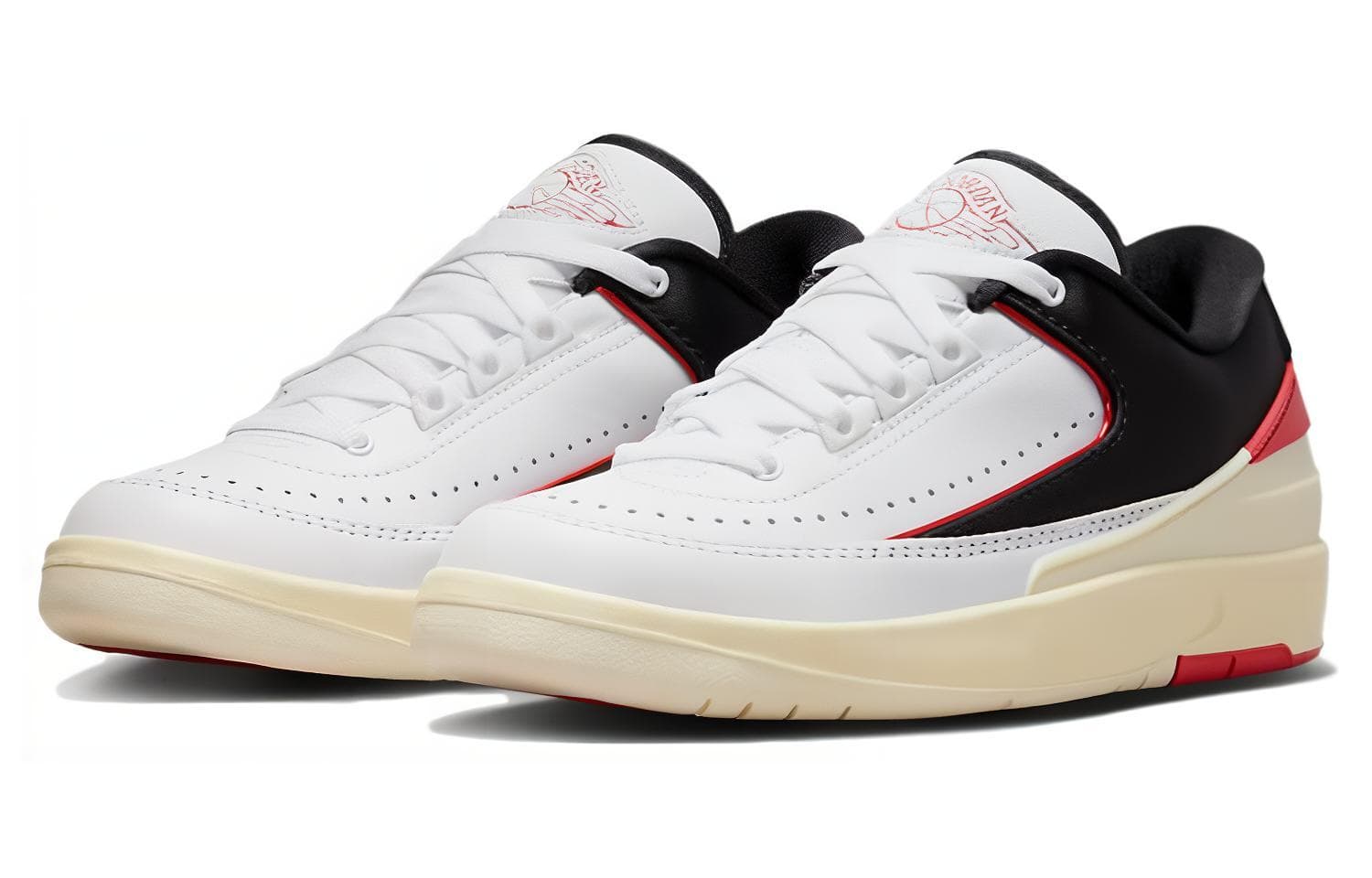 Ретро баскетбольные кроссовки Jordan Air Jordan 2 Low "Black Satin" - изображение 3