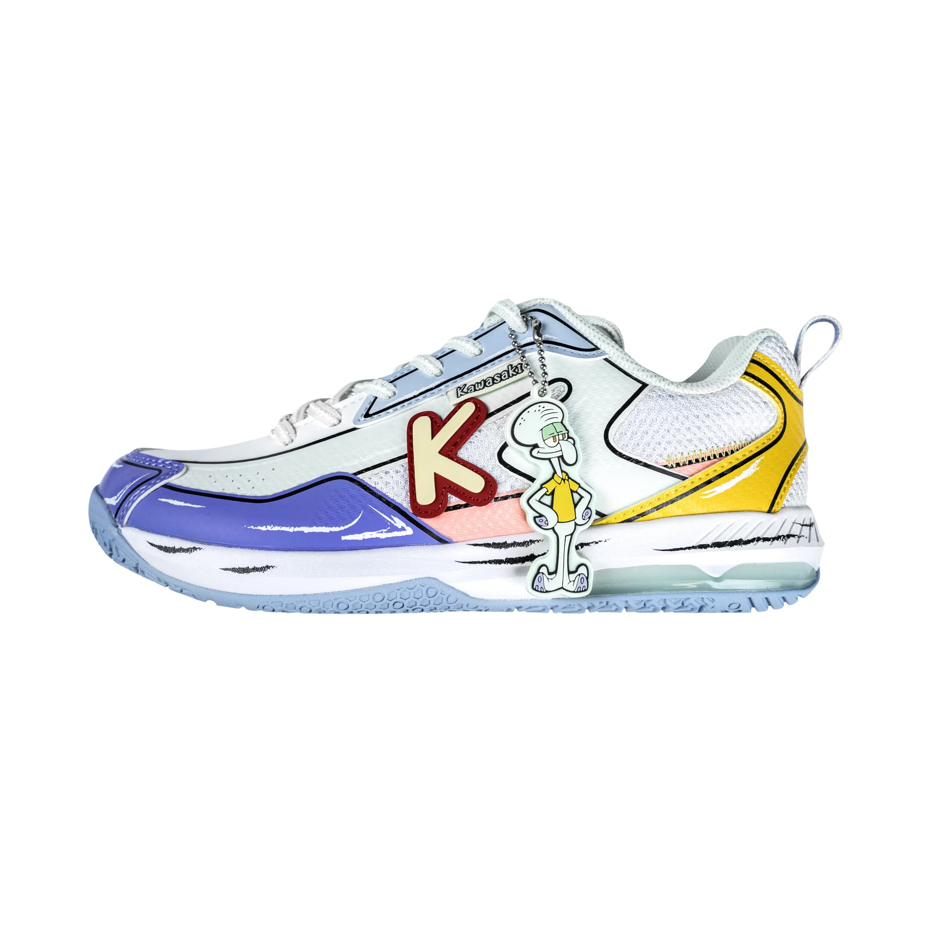 Кроссовки для бадминтона Kawasaki SpongeBob Professional Badminton Shoes Deep Sea Blue - изображение 1