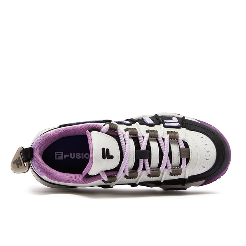 Кроссовки для баскетбола FILA FUSION BUSTER Пухлые туфли Низкие Баскетбольные кроссовки Женские Черный Снег - изображение 2
