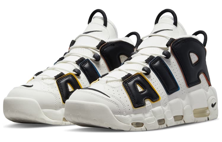 Кроссовки для баскетбола Nike Air More Uptempo White Black - изображение 3
