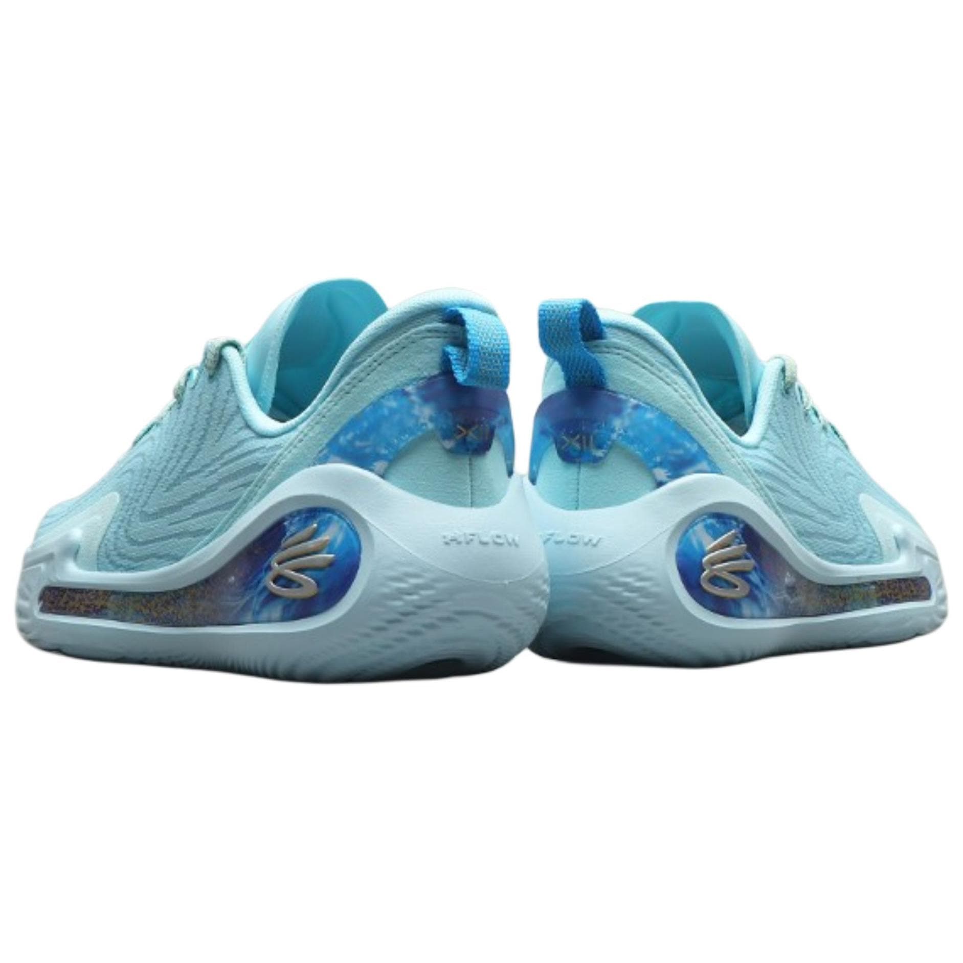 Кроссовки для баскетбола Under Armour Curry 12 Комфортные Низкие Баскетбольные Кроссовки Мужские Синие - изображение 4