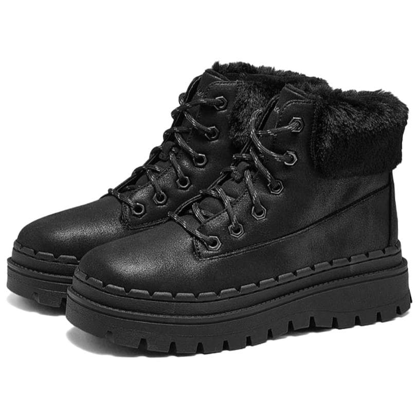 Ботинки зимние Skechers Modern Comfort Термический Износостойкий Термический Износостойкий Короткий Снегобут Женские Черный - изображение 2