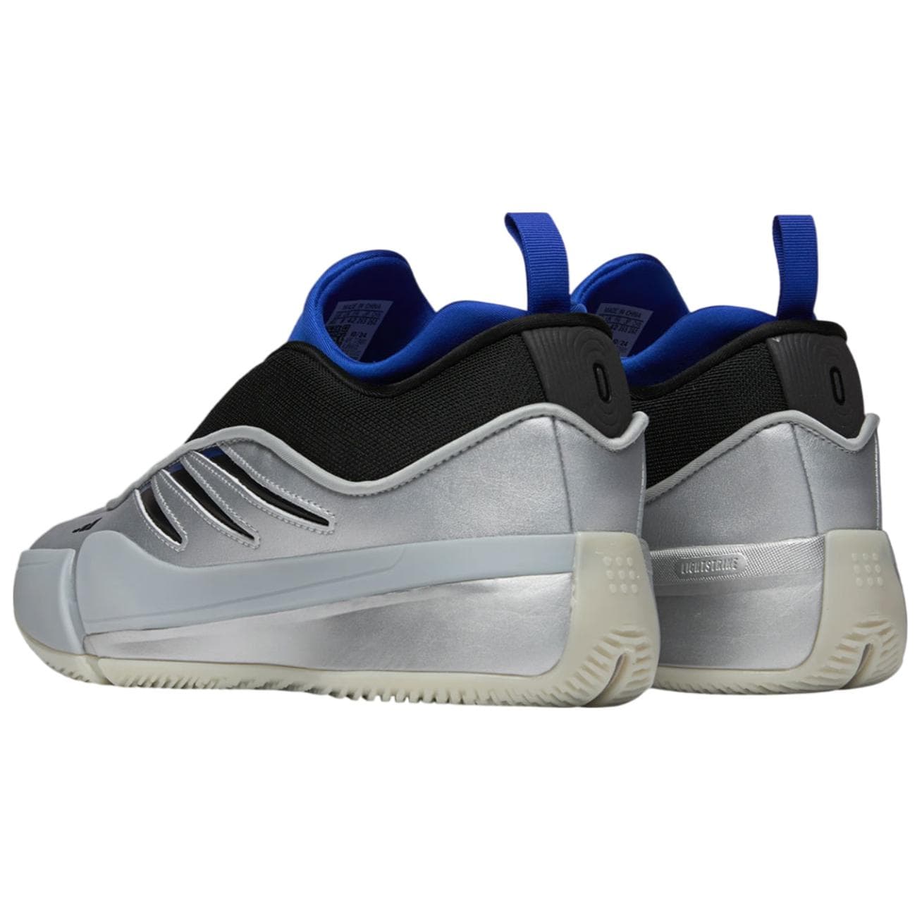 Кроссовки для баскетбола Adidas Dame 9 Low Баскетбольные кроссовки Мужские Серебристо-черные - изображение 4