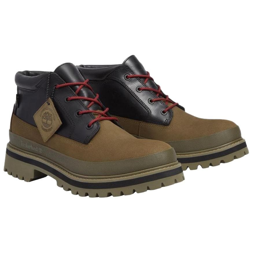 Сапоги Timberland Премиум Ботильоны Мужские Черные Коричневые - изображение 3