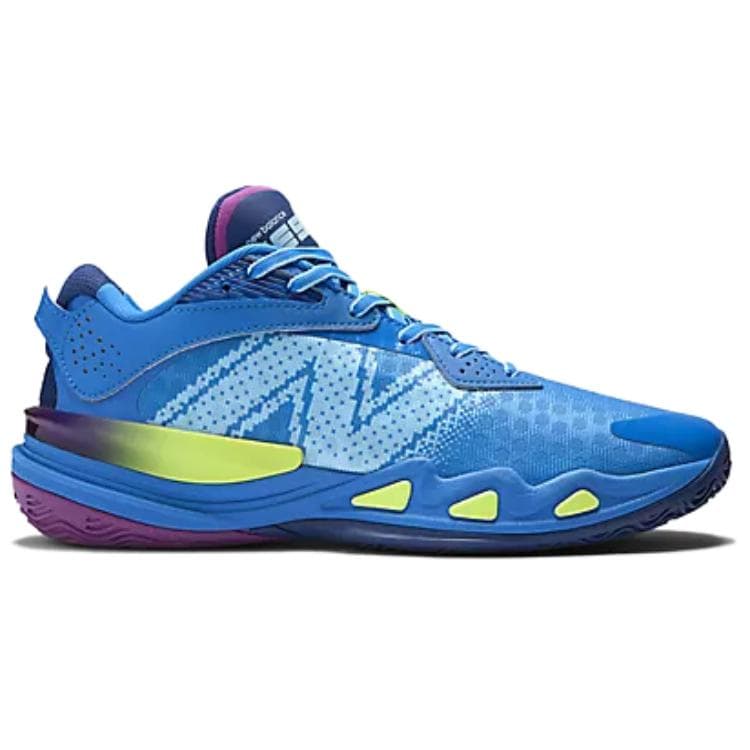 Кроссовки для баскетбола New Balance Hesi Low V2 Устойчивые к истиранию Низкие Кроссовки для тренировок Унисекс Синие - изображение 2