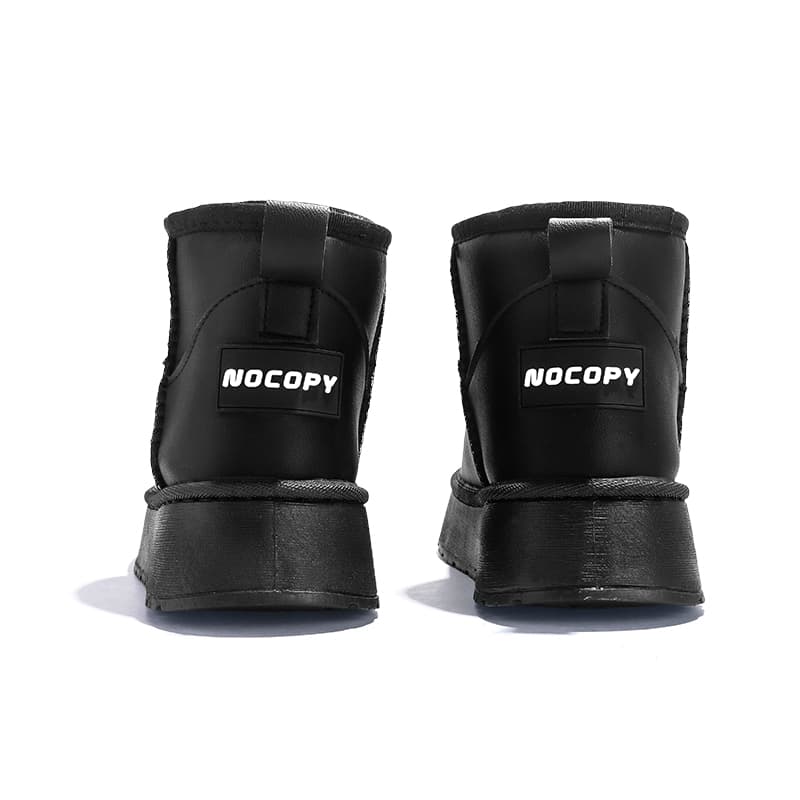 Ботинки зимние NOCOPY Теплоизоляционные водонепроницаемые противоскользящие термобутсы с короткой платформой для снега женские - изображение 5