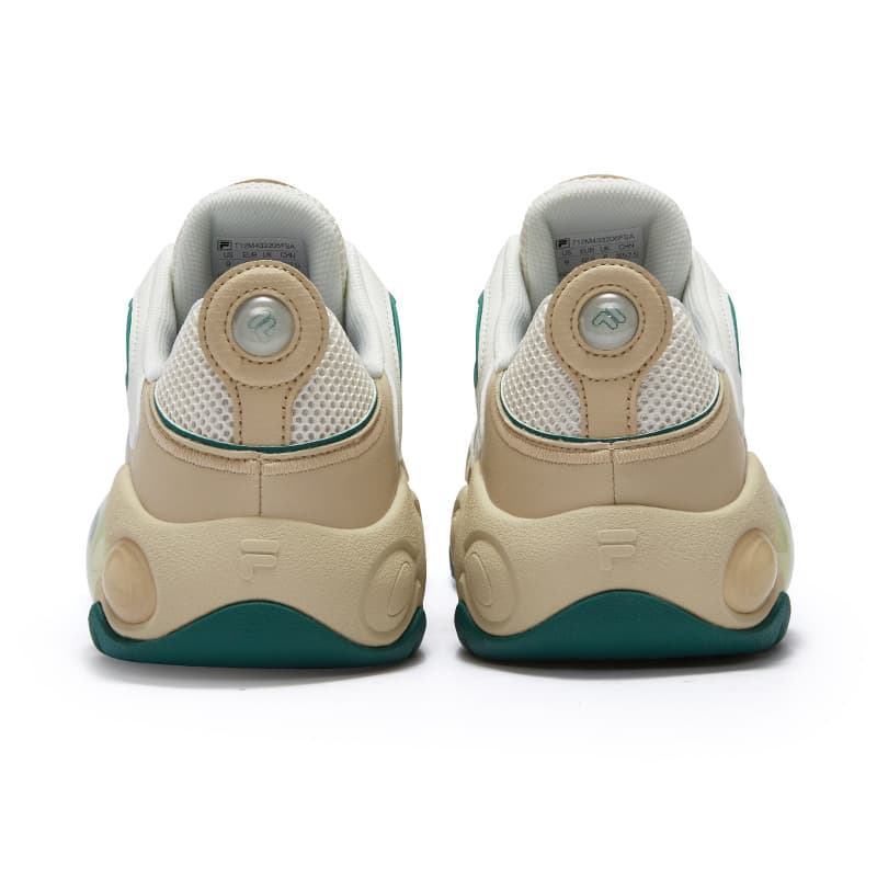 Кроссовки для баскетбола FILA FUSION VERTICAL Crack Shoes Низкие Баскетбольные Кроссовки Мужские Белые Коричневые - изображение 5