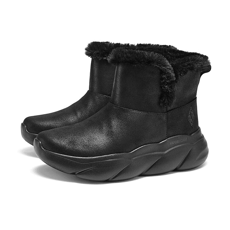 Ботинки зимние Skechers Vapor Foam визуально увеличивает рост короткий сноубутсы женские черный - изображение 3