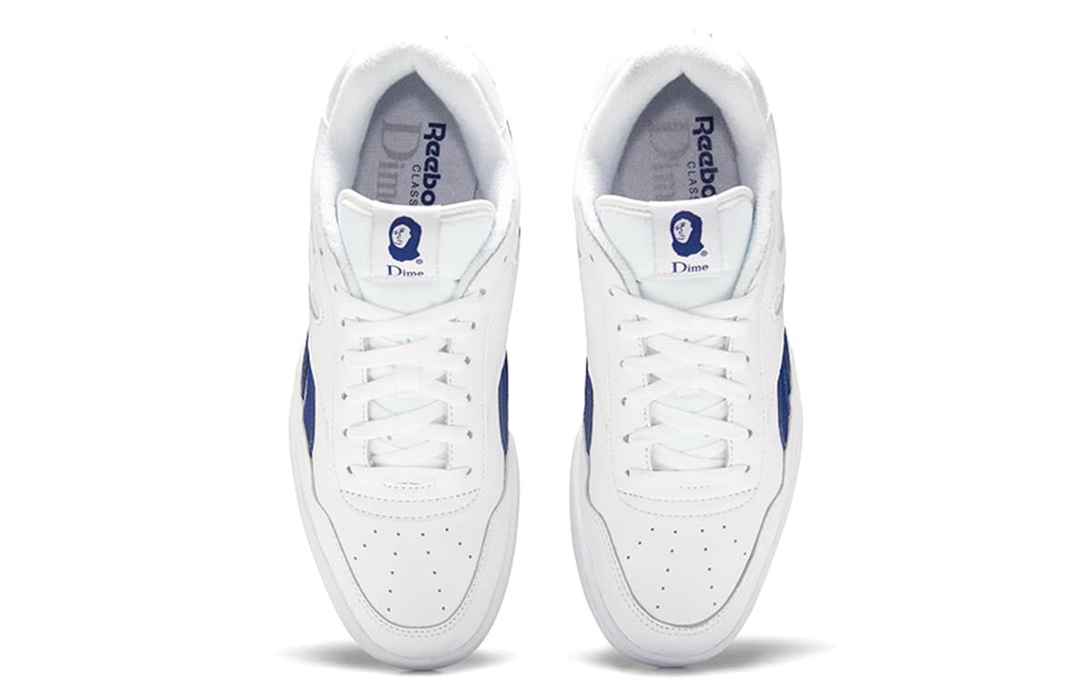 Ретро баскетбольные кроссовки Dime x Reebok BB 4000 White Blue - изображение 4