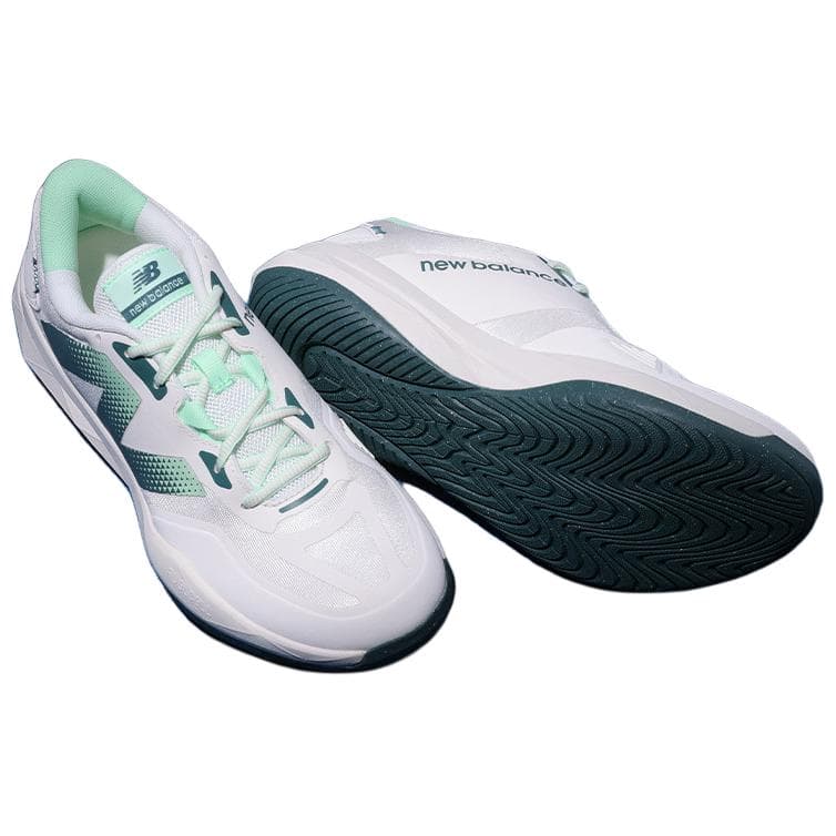 Кроссовки для тенниса New Balance NB 796 Противоскользящие Устойчивые к истиранию Дышащие Низкие Кроссовки для Тениса Женские Белые Зеленые - изображение 5