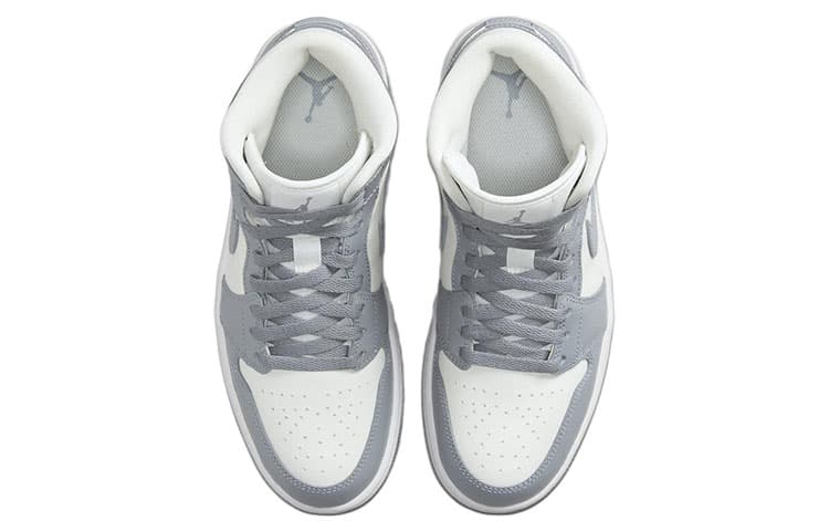 Ретро баскетбольные кроссовки Jordan Air Jordan 1 Mid "Grey Sail" - изображение 4