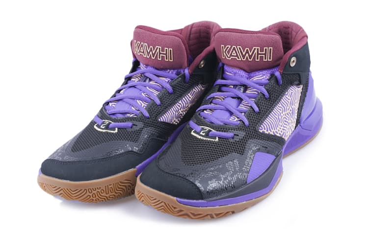 Ретро баскетбольные кроссовки New Balance Kawhi 1 Mid Black Purple - изображение 3