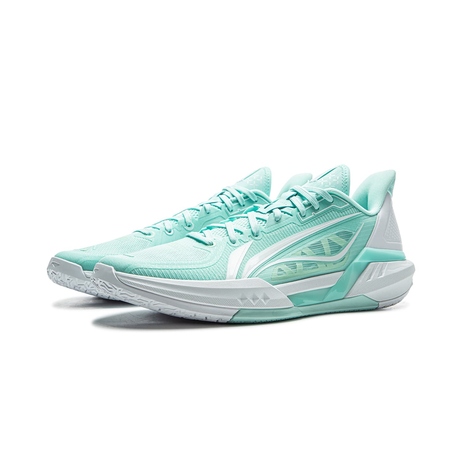 Кроссовки для баскетбола Li-Ning LINING Cloud 3 Технология BOOM стабильная поддержка Покрытие легкий и удобный Лоу-топы Баскетбольные кроссовки Мужской островной сине-белый - изображение 3