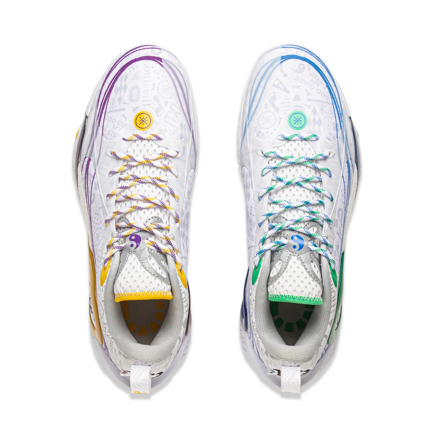Кроссовки для баскетбола Li NING DLO 1 Амортизация Low Топ Баскетбольные кроссовки Мужской Бело-серый - изображение 6