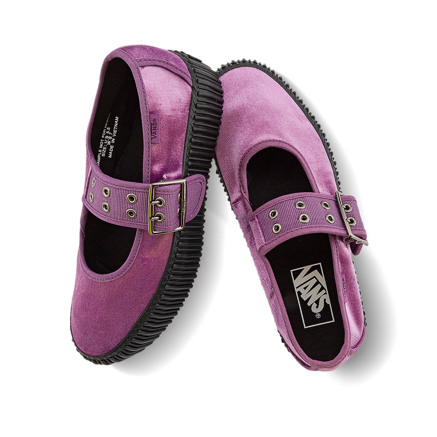 Кеды Vans Mary Jane Износостойкие Низкие Кеды Женские Фиолетовые - изображение 3